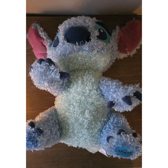 Disney Store Exclusive 12" Stitch Plush Doll Rare Curly Hair Gumdrop Blue - Picture 4 of 6